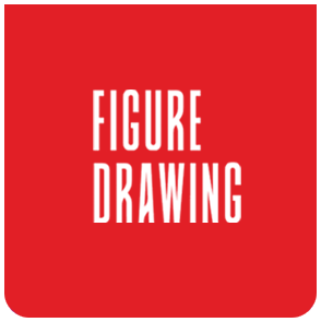 Figure Drawing home page portfolio menu hover tile in colour.